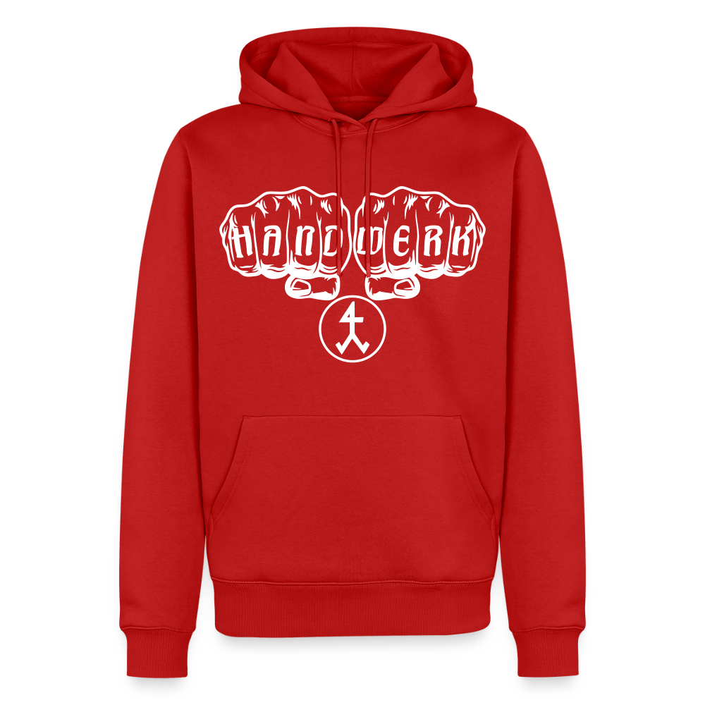 Männer Premium Hoodie "Steinmetz" Rot Männer Premium Hoodie