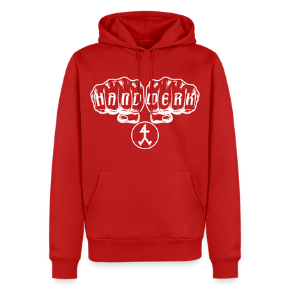 Männer Premium Hoodie "Steinmetz" Rot Männer Premium Hoodie