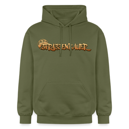 Gildan Unisex Softstyle® "Strassenbauer" Militärgrün Gildan Unisex Softstyle® Midweight Hoodie