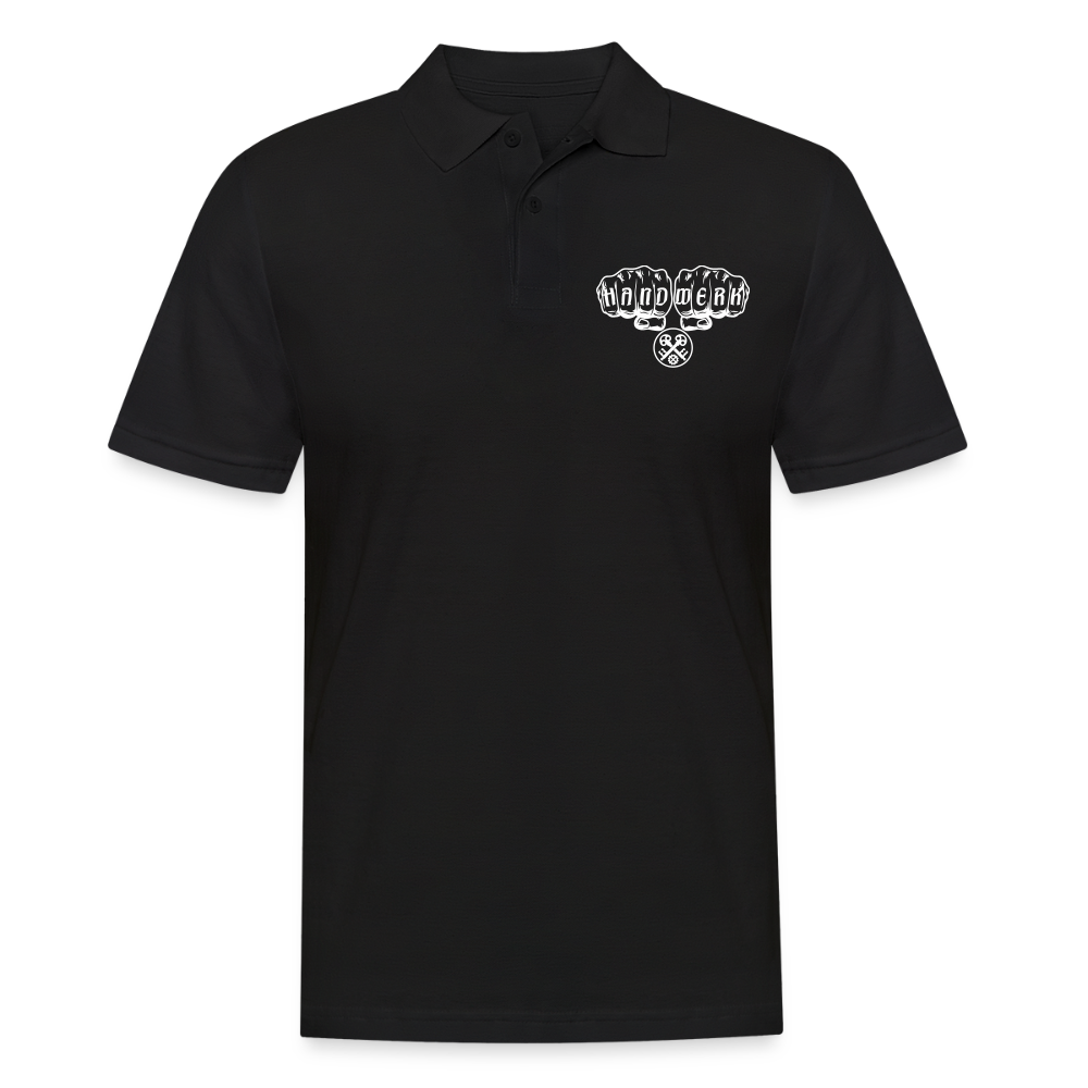 Männer Poloshirt "Schlosser" Schwarz Männer Poloshirt