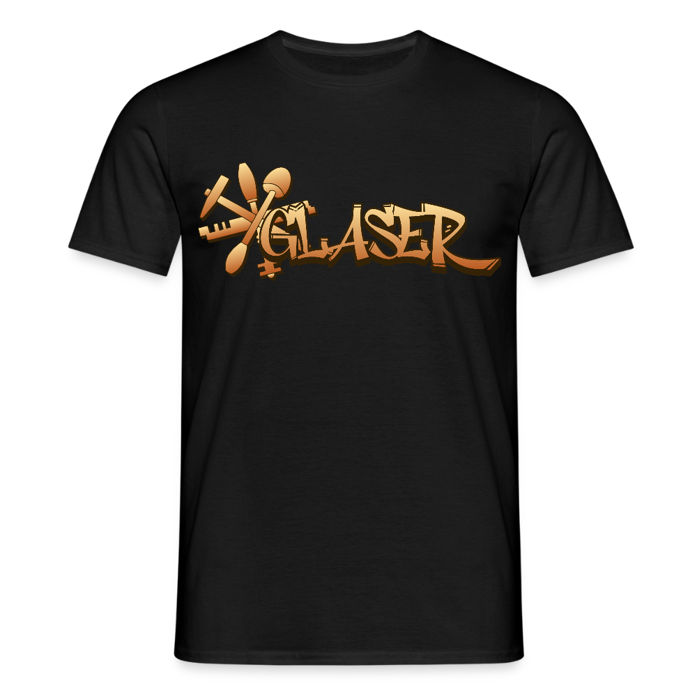 Unisex T-Shirt "Glaser" Schwarz Männer T-Shirt