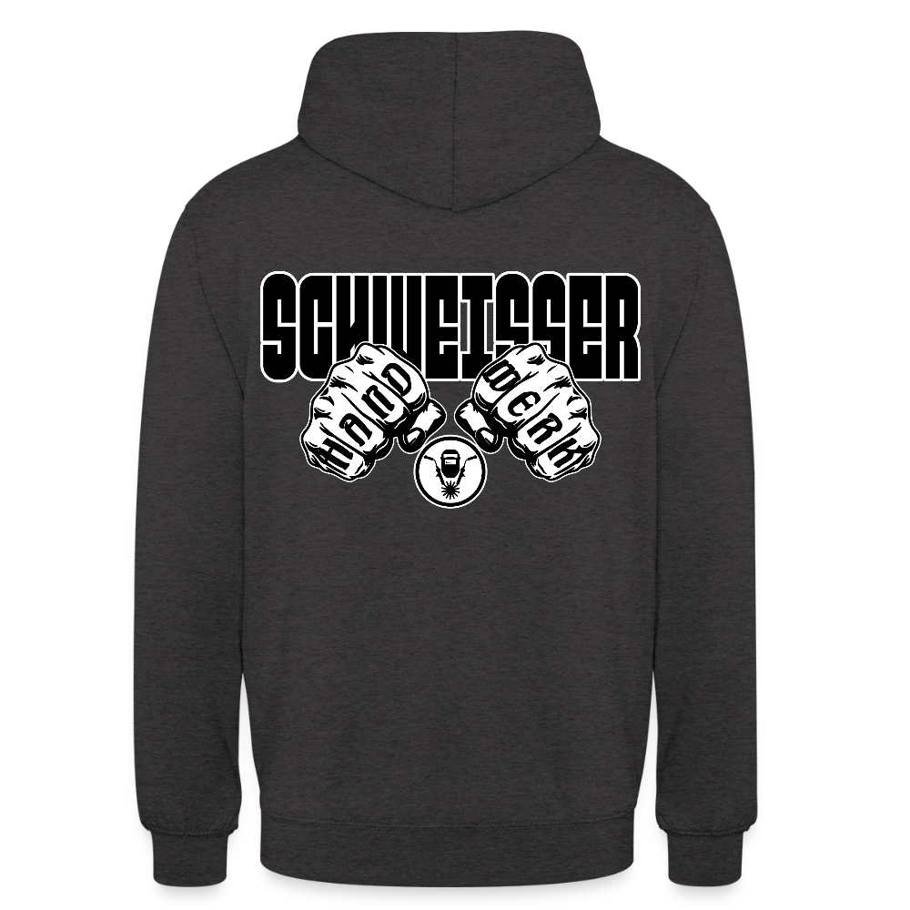 Unisex Hoodie "Schweisser" (beidseitig bedruckt) Anthrazit Unisex Hoodie