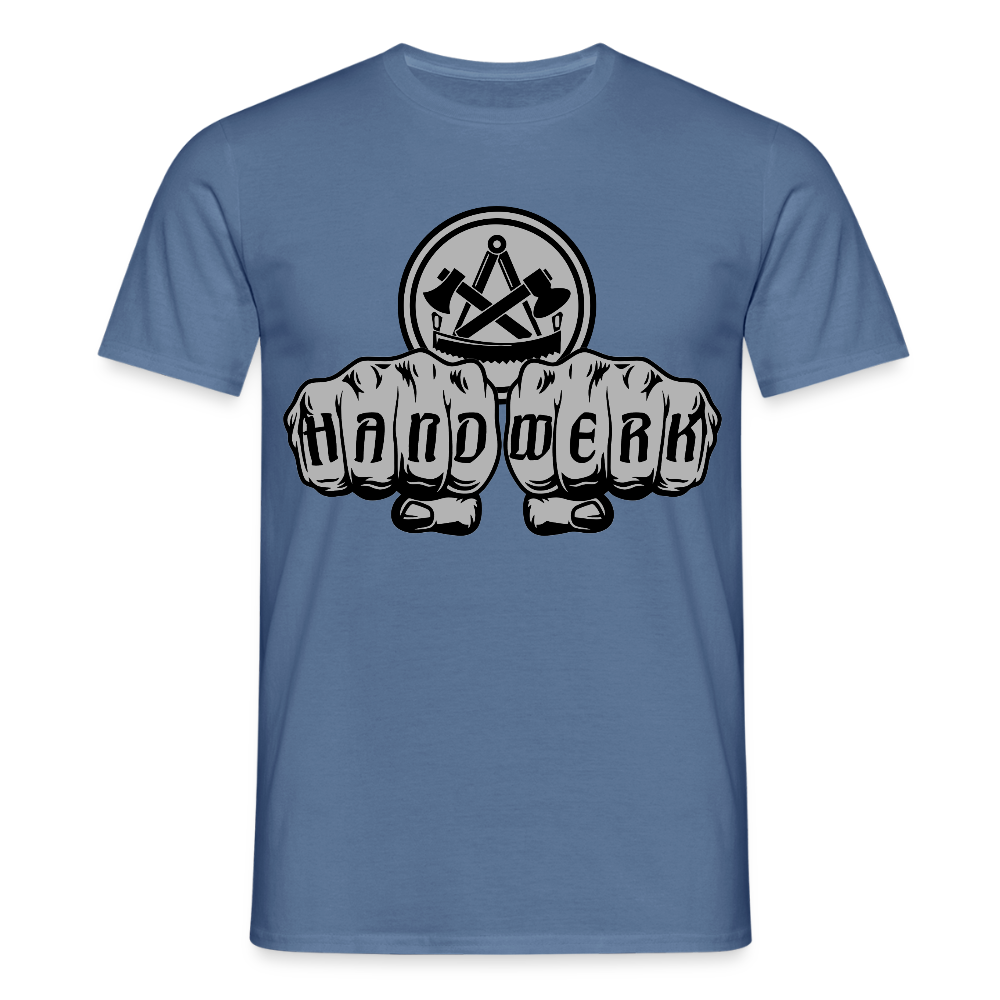 Unisex T-Shirt "Zimmermann" Taubenblau Männer T-Shirt