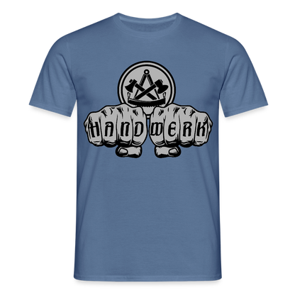 Unisex T-Shirt "Zimmermann" Taubenblau Männer T-Shirt