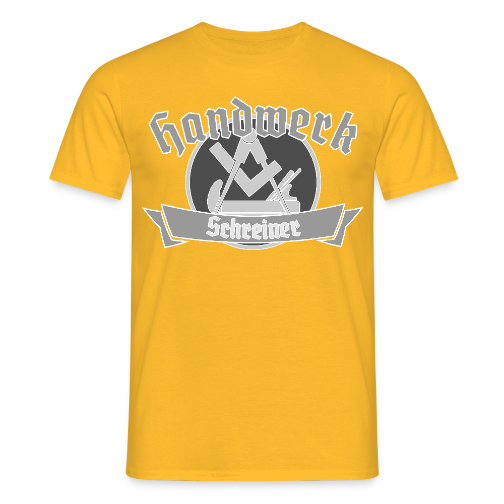 Unisex T-Shirt "Schreiner" Gelb Männer T-Shirt