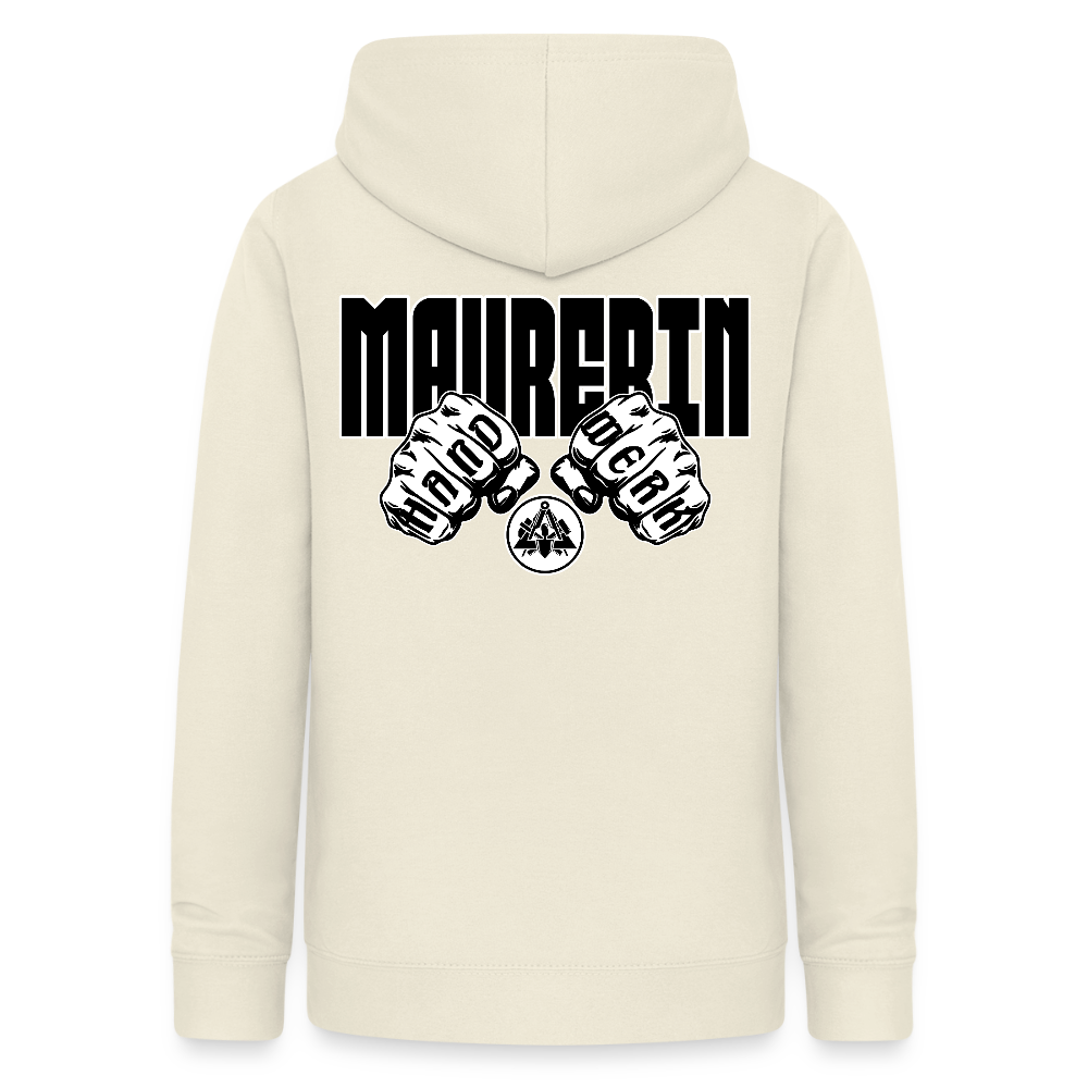 Frauen Hoodie "Maurerin" (beidseitig beruckt) Vanille-Milchshake Frauen Hoodie