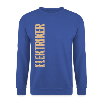 Unisex Pullover "Elektriker" Royalblau Unisex Pullover