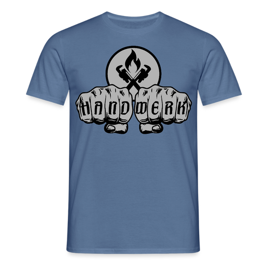 Unisex T-Shirt "Heizungsbauer" - Taubenblau 