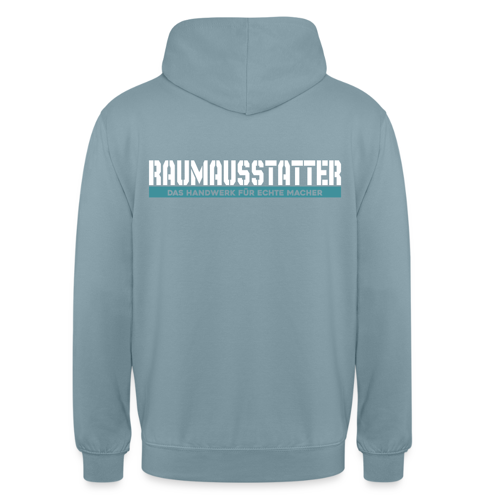 Unisex Hoodie HW-300 | MACHER "Raumausstatter" Nebelblau Unisex Hoodie {{ color }}