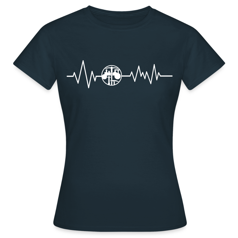 Frauen T-Shirt "Strassenbauer" Navy Frauen T-Shirt