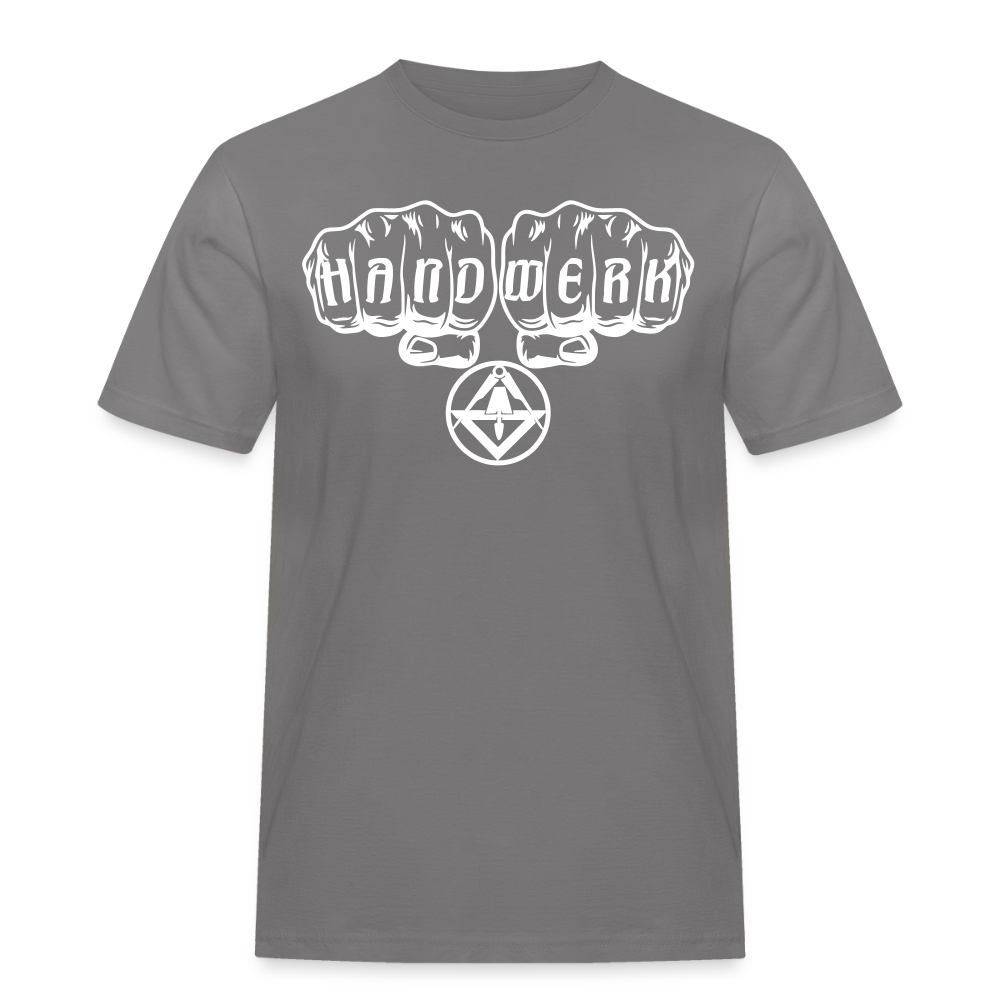 Männer Workwear T-Shirt "Stuckateur" Grau Männer Workwear T-Shirt