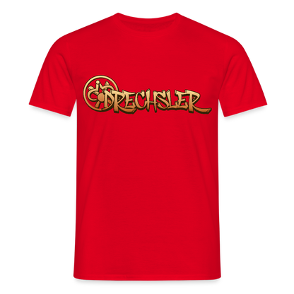 Unisex T-Shirt "Drechsler" Rot Männer T-Shirt
