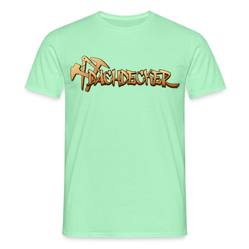 Unisex T-Shirt "Dachdecker" Mintgrün Männer T-Shirt