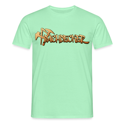 Unisex T-Shirt "Dachdecker" Mintgrün Männer T-Shirt