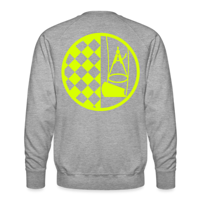 Unisex Premium Pullover "Bodenleger" neongelb Männer Premium Pullover