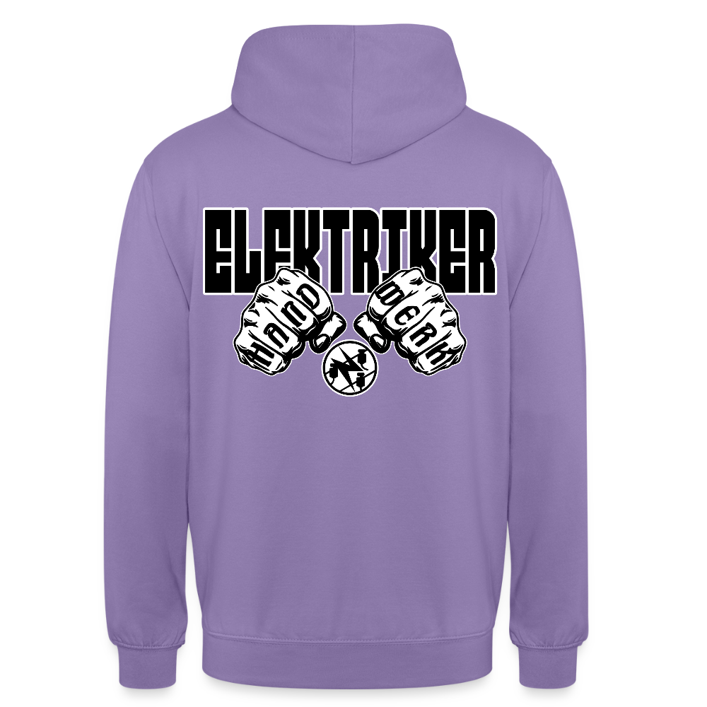 Unisex Hoodie "Elektriker" Lavendel Unisex Hoodie