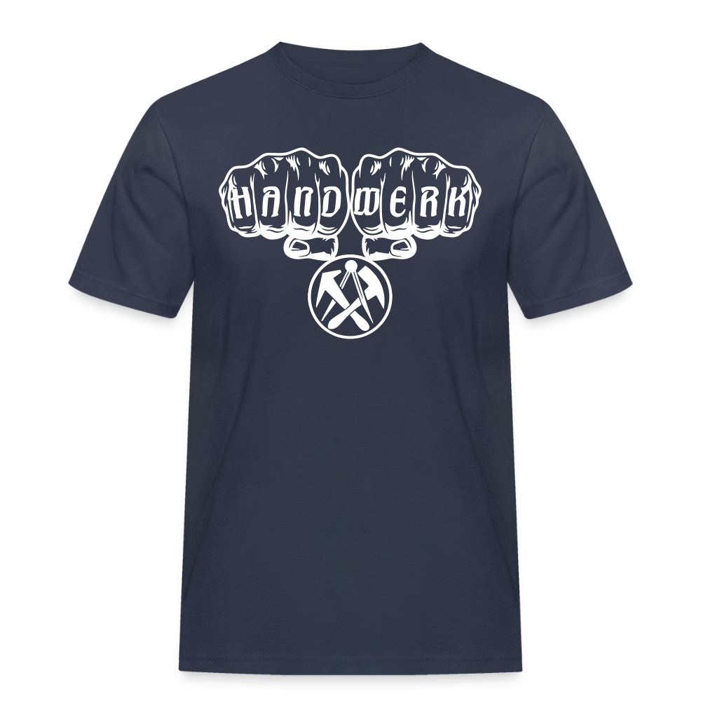 Männer Workwear T-Shirt "Dachdecker" Navy Männer Workwear T-Shirt