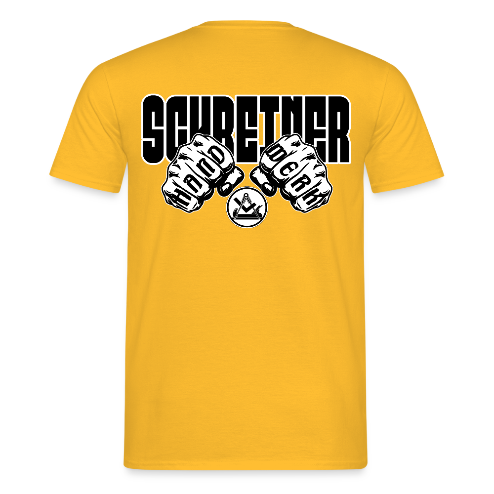 Unisex T-Shirt "Schreiner" Gelb Männer T-Shirt