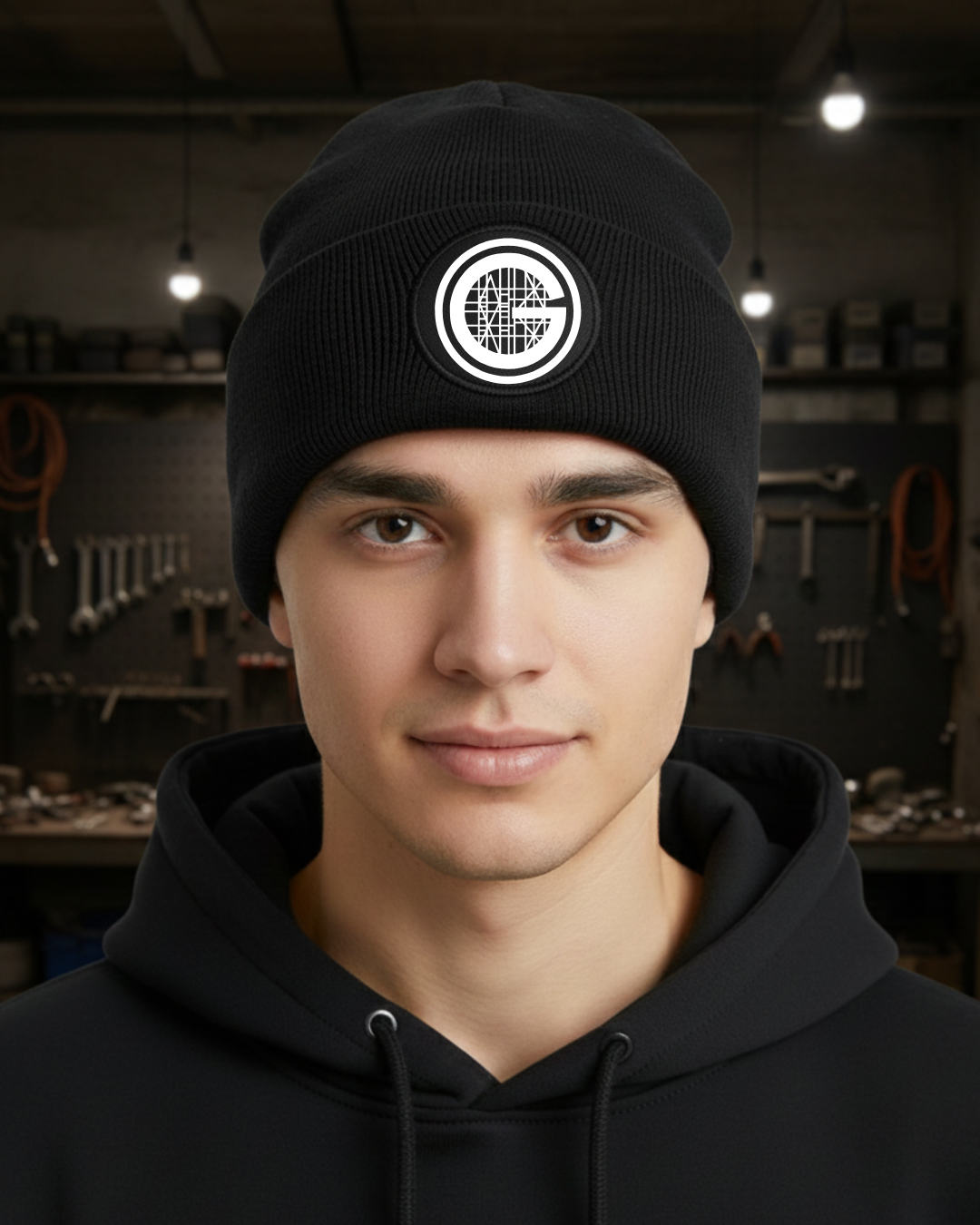 Wintermütze mit Zunftzeichen (runder Patch) Gerüstbauer