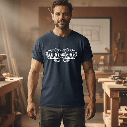 Premium T-Shirt HW-200 | Robust & Vielseitig | Für stolze Handwerker (S-3XL) Navy Männer Gildan Ultra T-Shirt