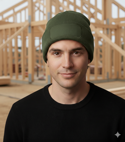 Wintermütze (bedruckt mit Logo) Militärgrün