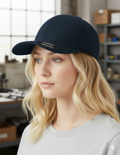 Classic Flexfit Cap mit deinem Logo/Design Navy Flexfit Cap