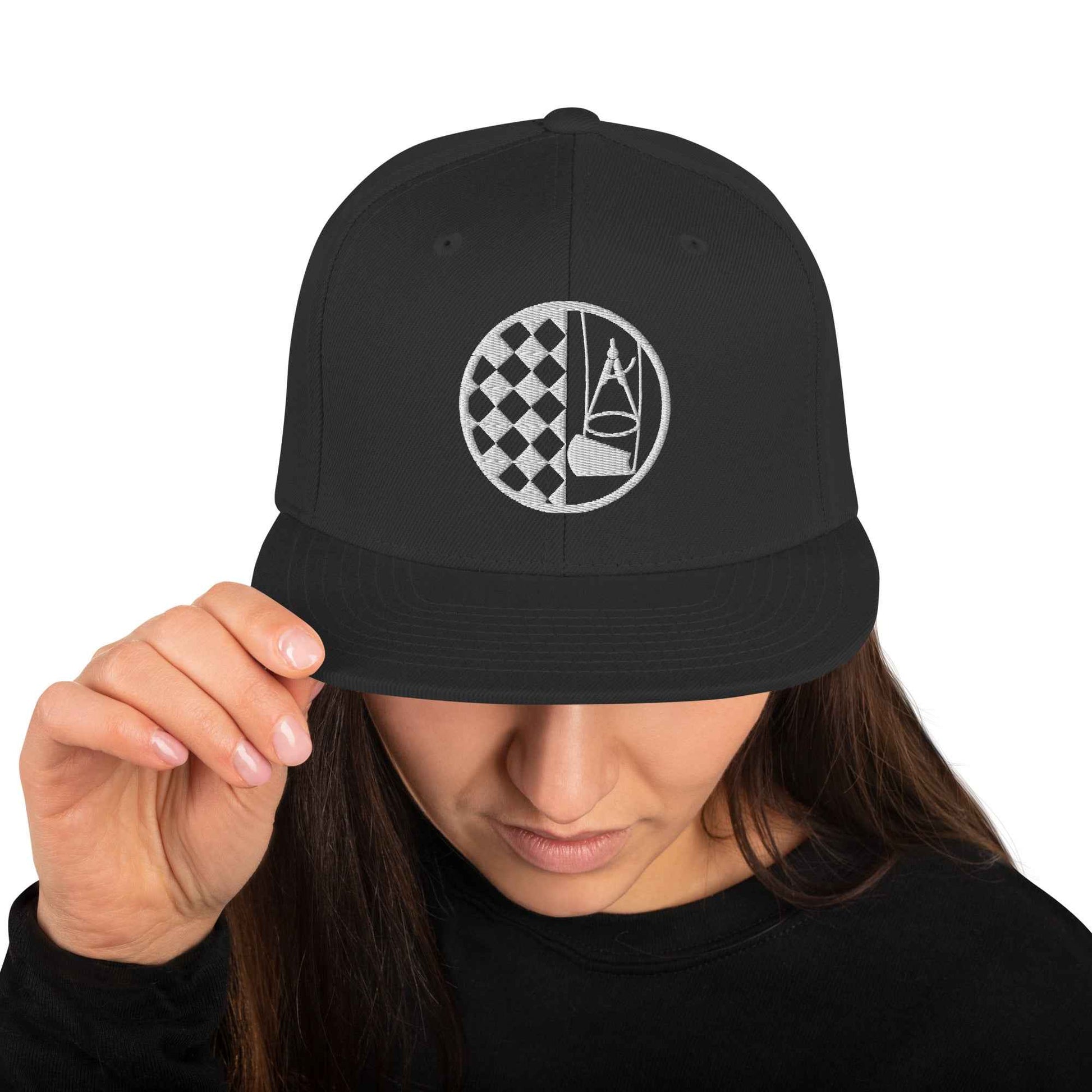 Snapback-Cap "Bodenleger" bestickt Schwarz