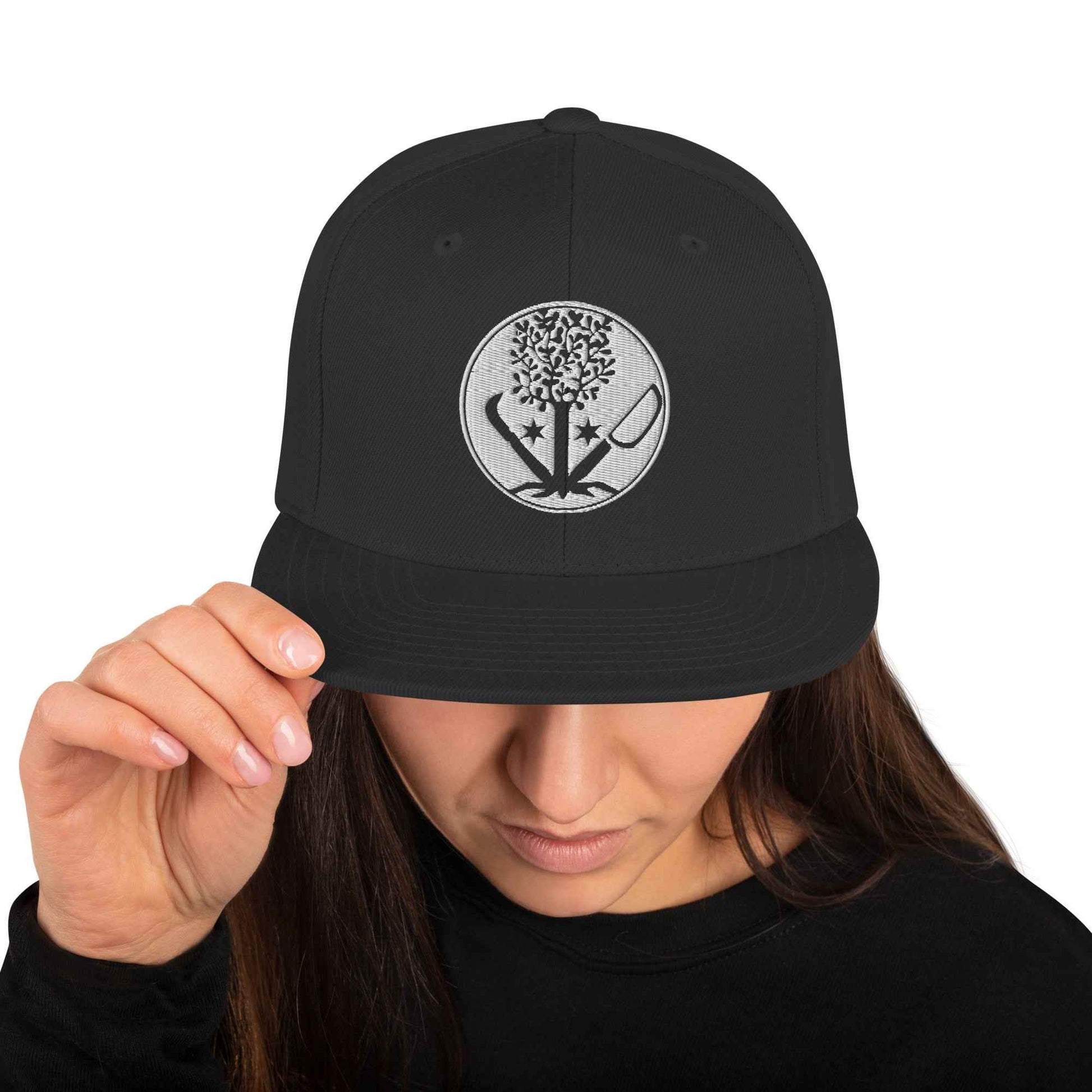 Snapback-Cap "GaLaBauer" bestickt Schwarz