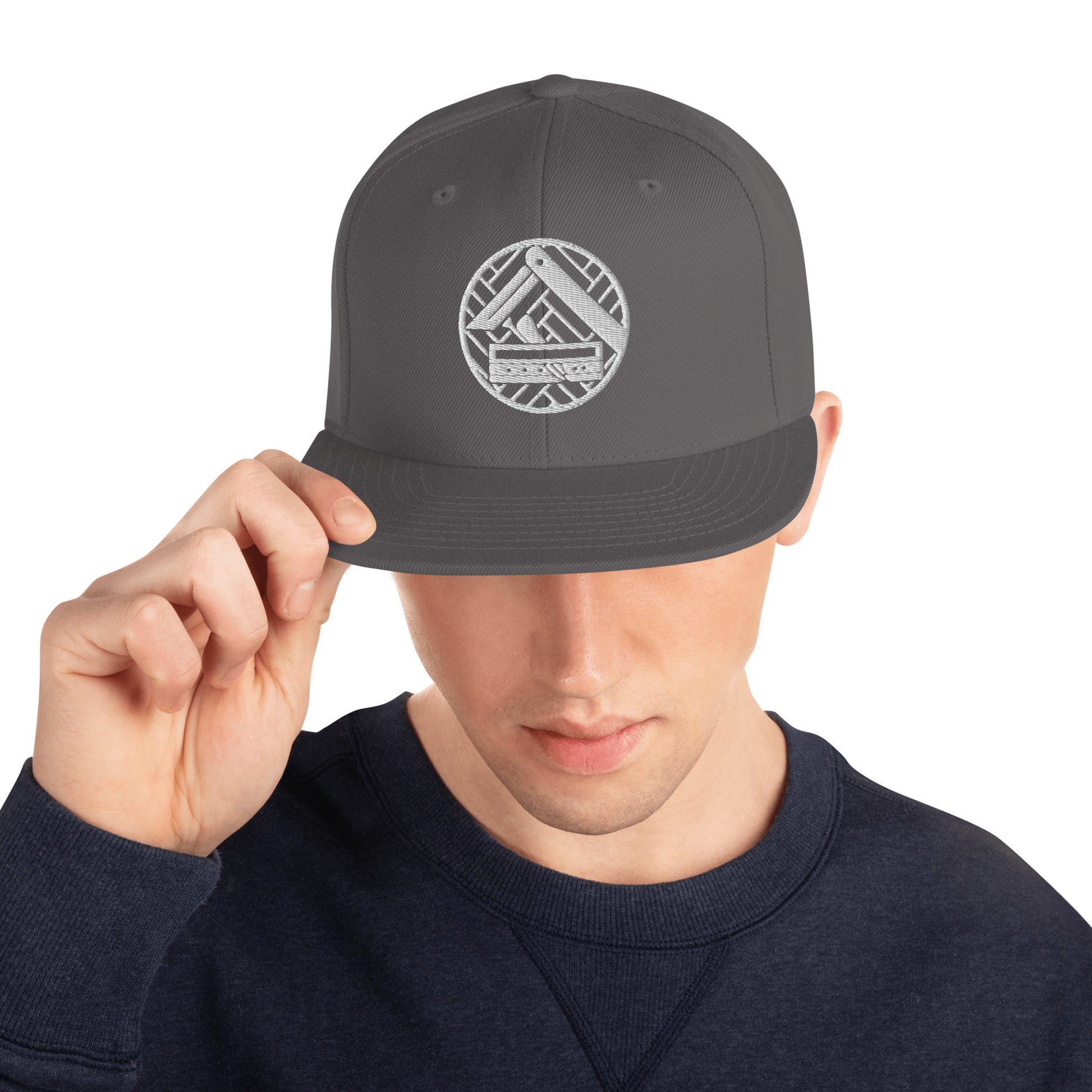 Snapback-Cap "Parkettleger" bestickt Dunkelgrau