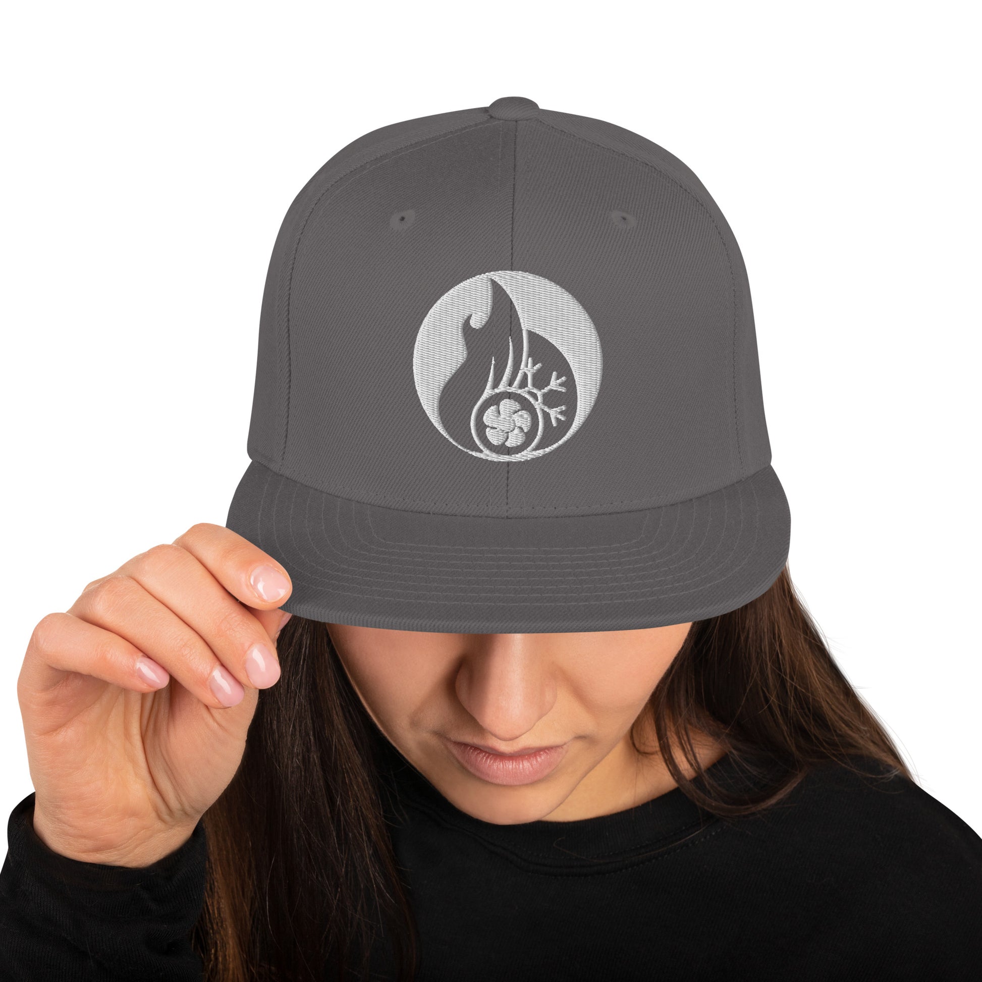 Snapback-Cap "Klimatechniker" Dunkelgrau