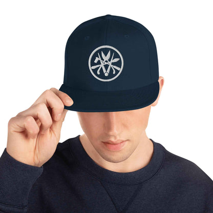 Snapback-Cap "Spengler" bestickt Dunkles Navy