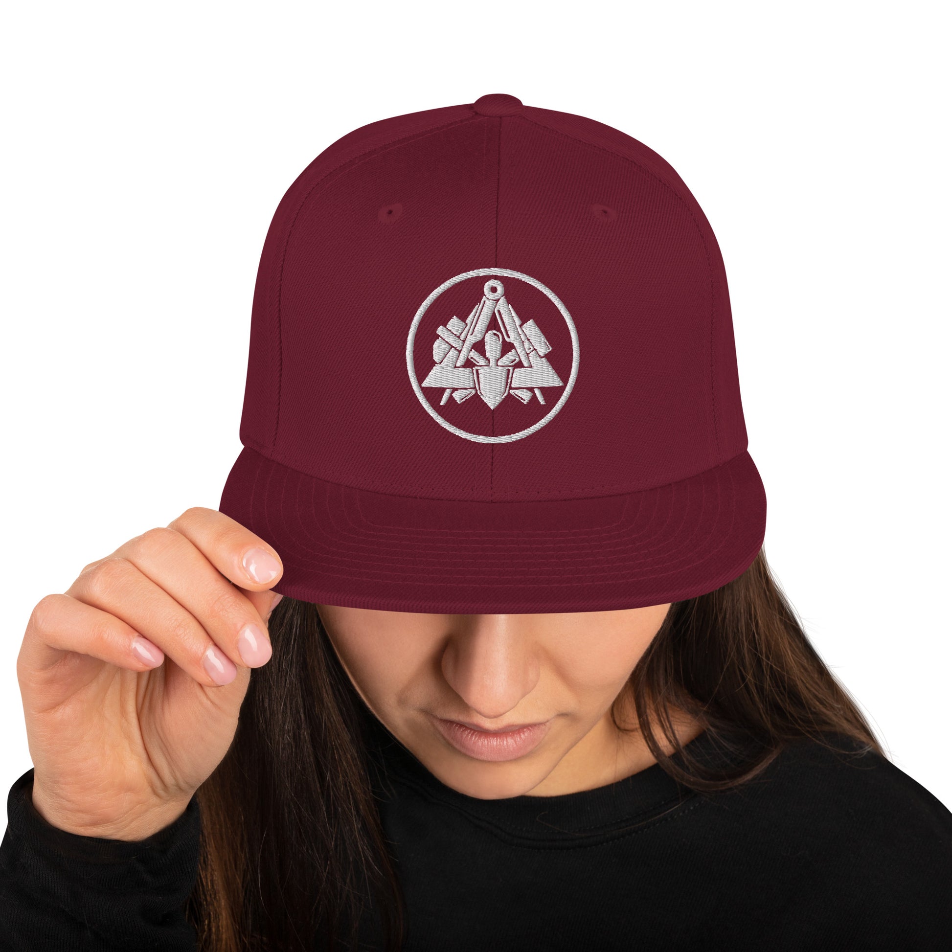 Snapback-Cap "Maurer" bestickt Kastanienbraun
