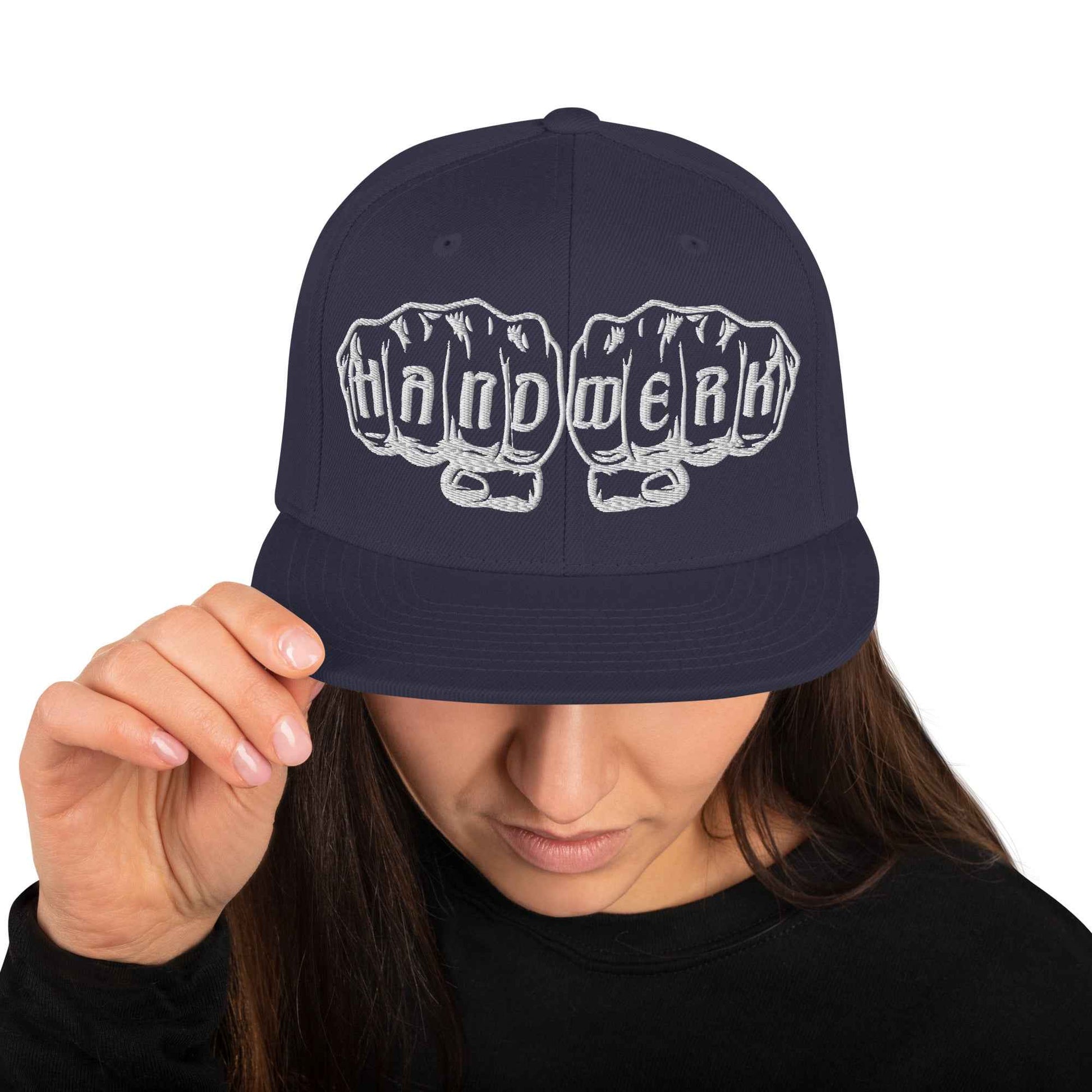 Snapback-Cap "Handwerk" bestickt Navy