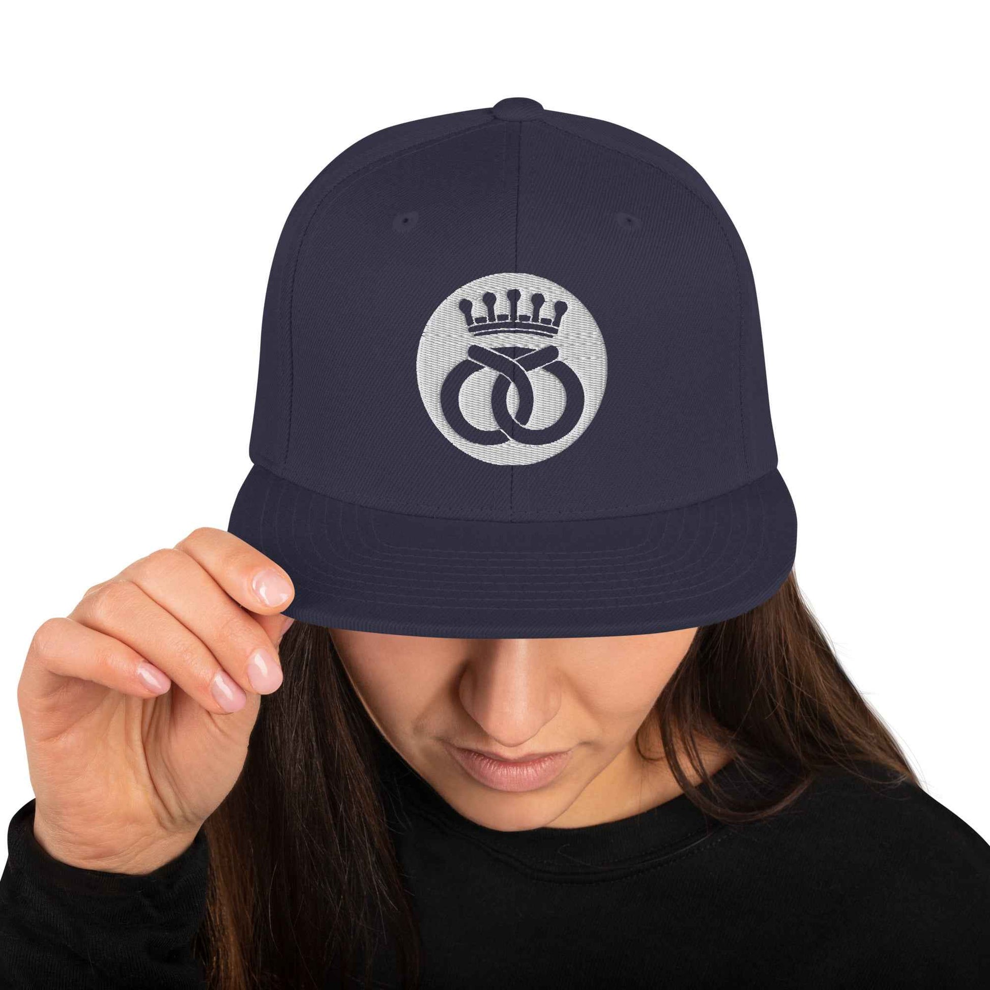 Snapback-Cap "Bäcker" bestickt Navy
