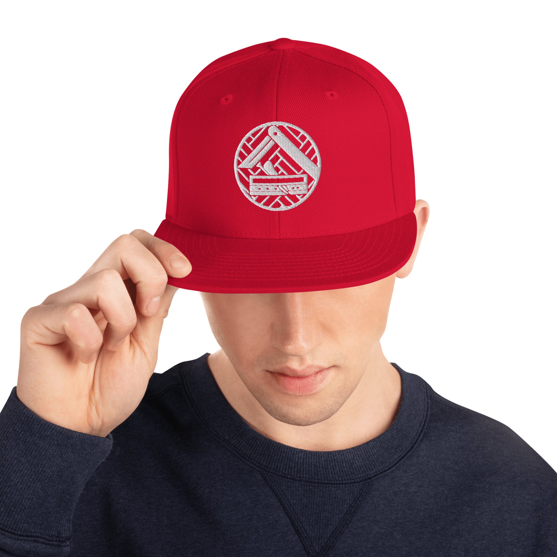 Snapback-Cap "Parkettleger" bestickt Rot