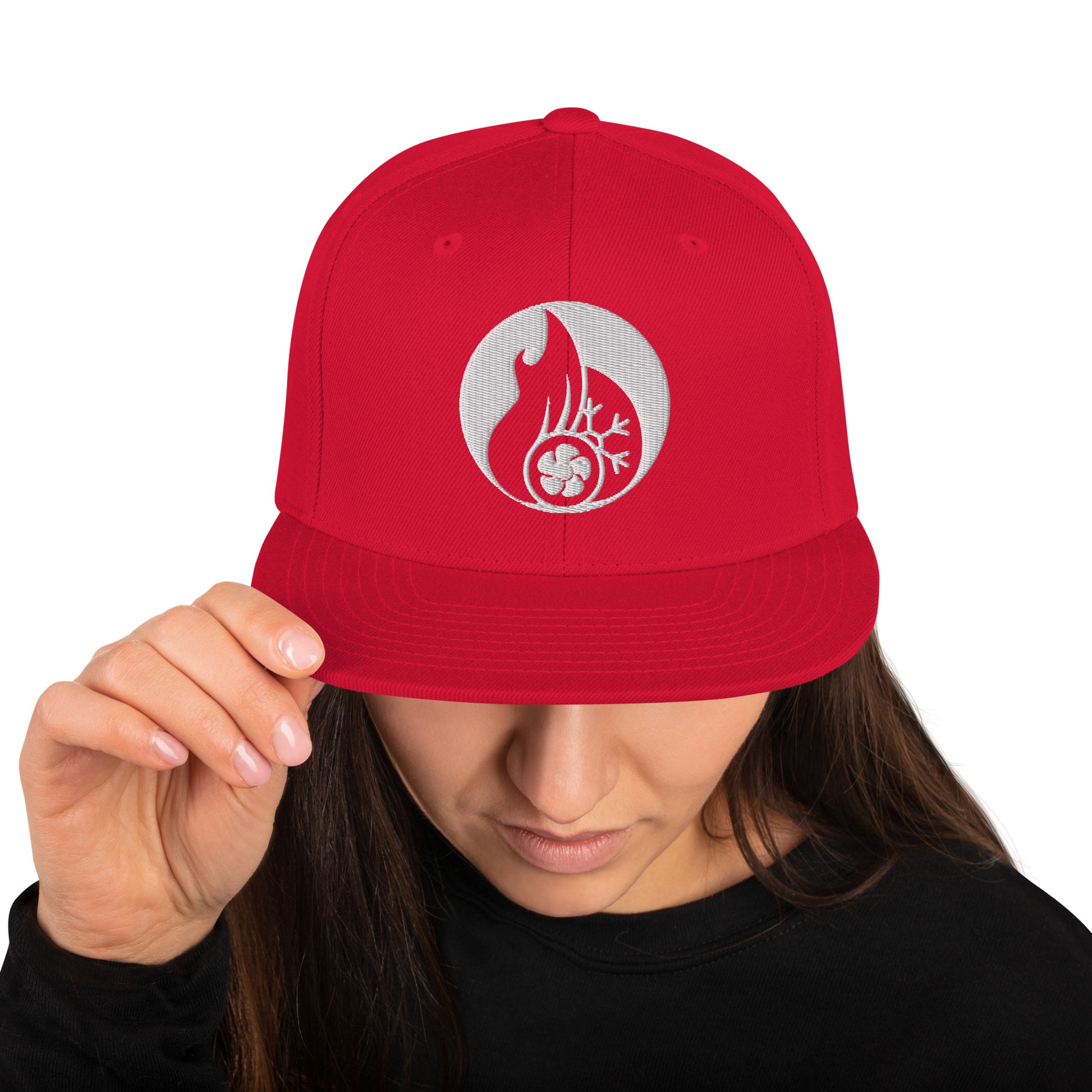 Snapback-Cap "Klimatechniker" Rot