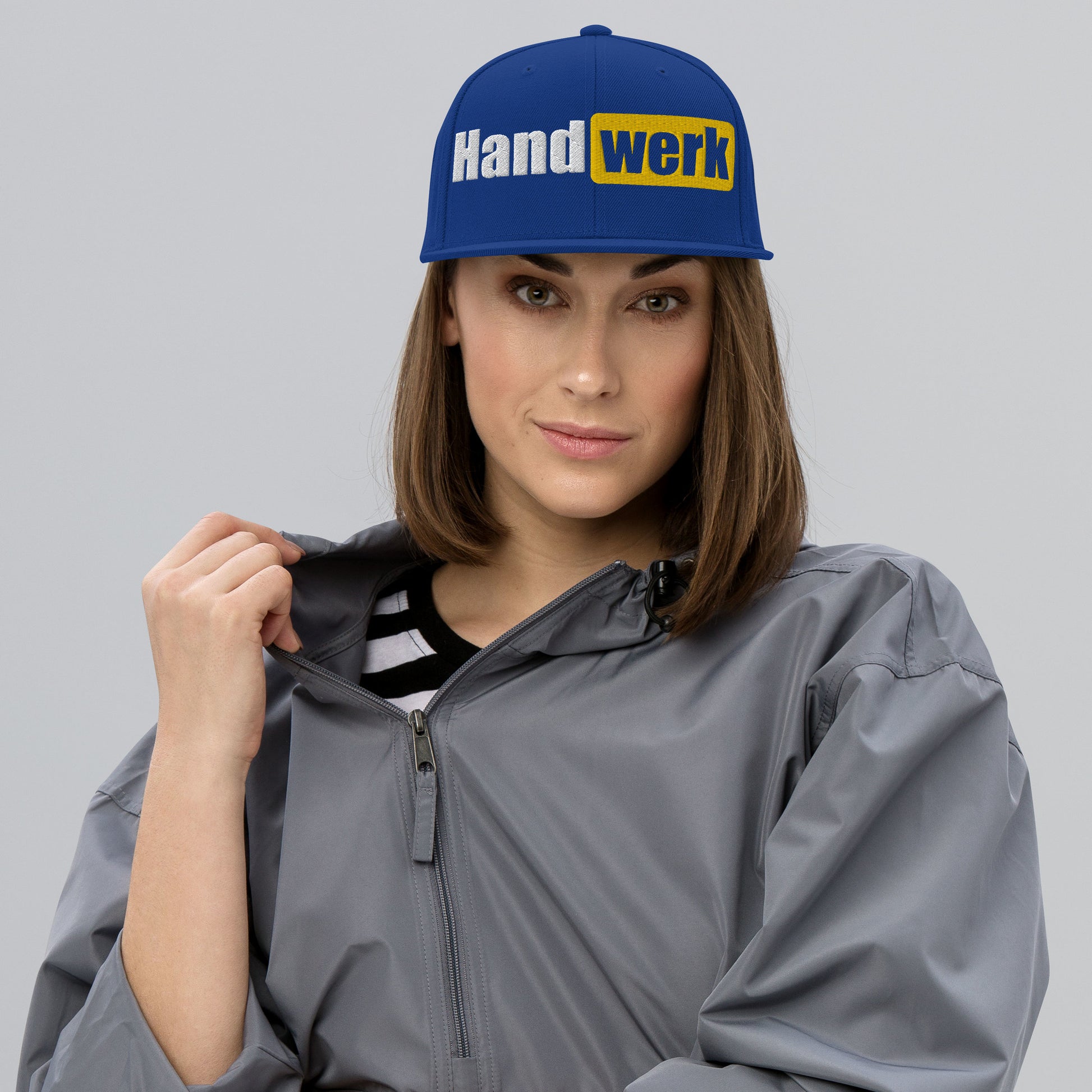 Snapback-Cap "Handwerk" bestickt Königsblau