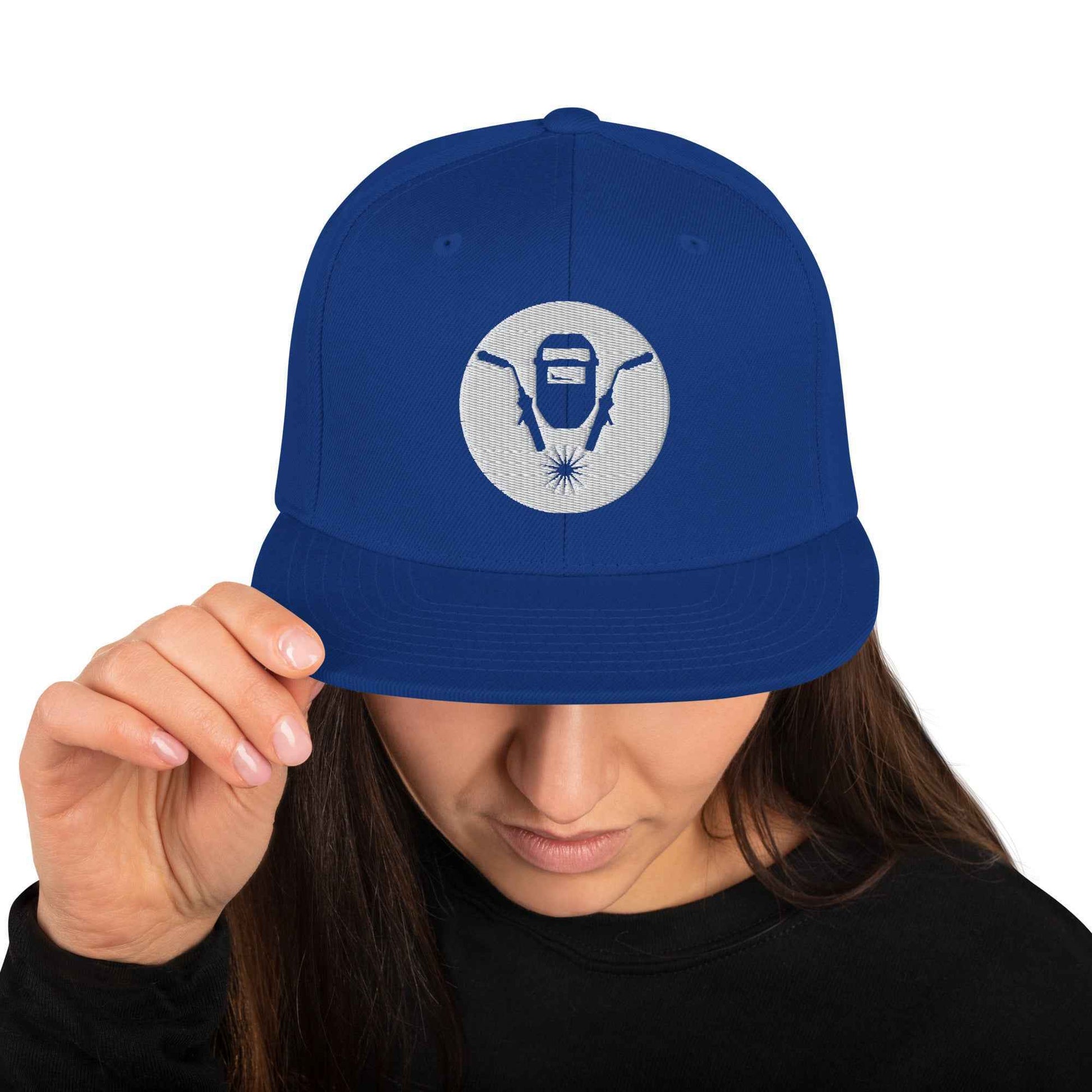 Snapback-Cap "Schweisser" bestickt Königsblau