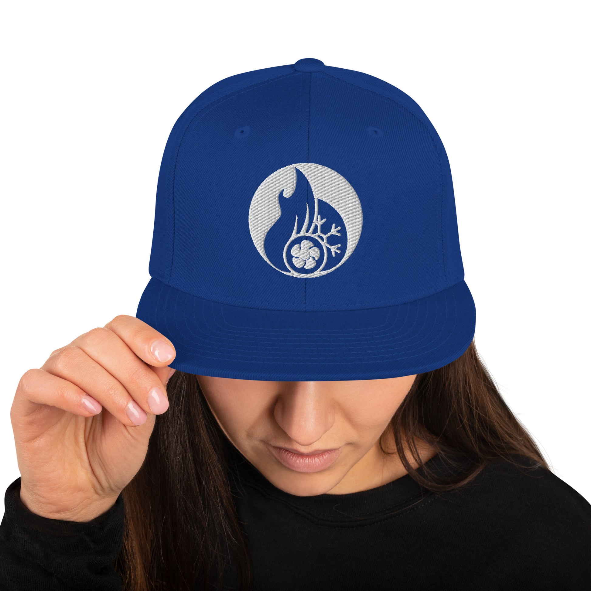 Snapback-Cap "Klimatechniker" Königsblau