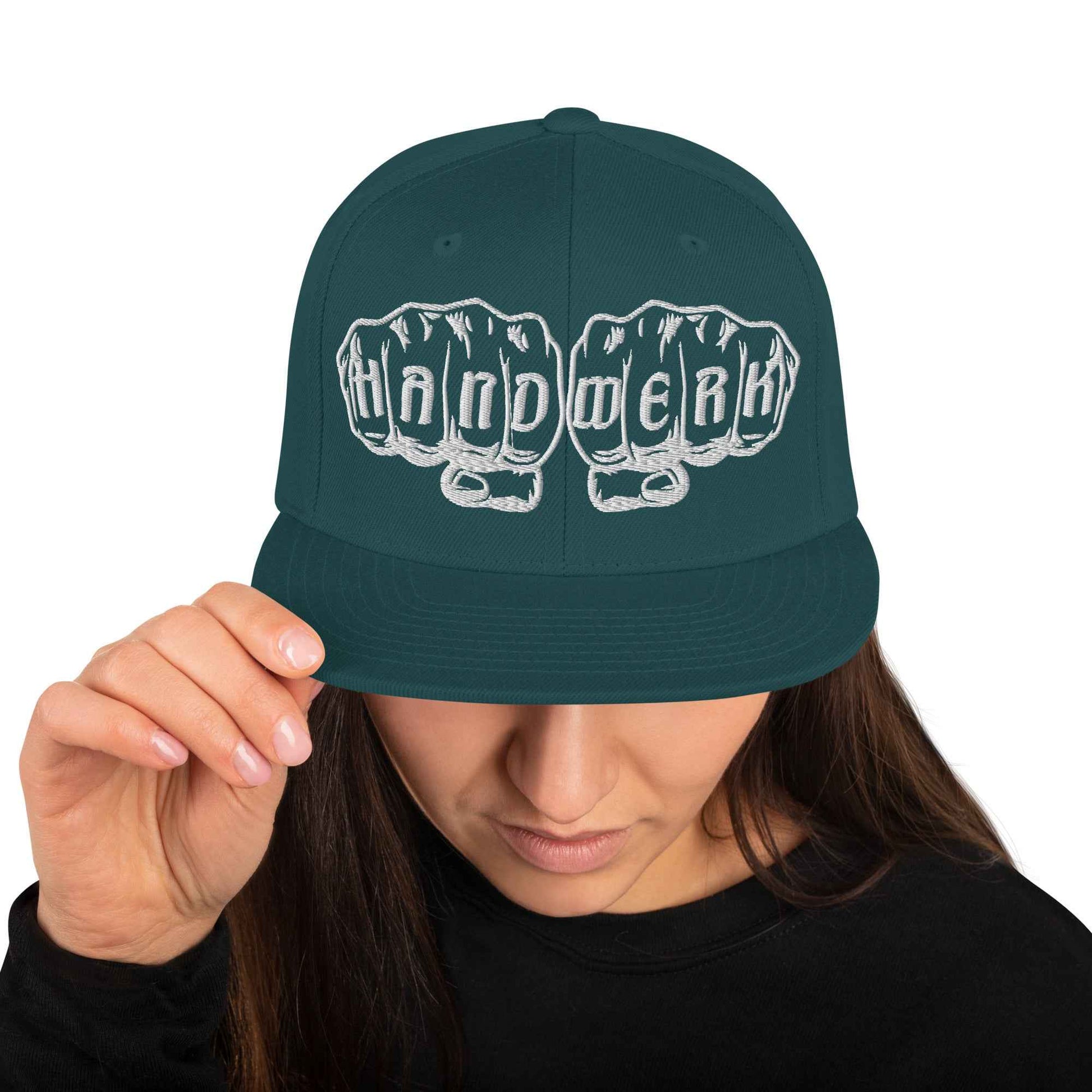 Snapback-Cap "Handwerk" bestickt Fichte