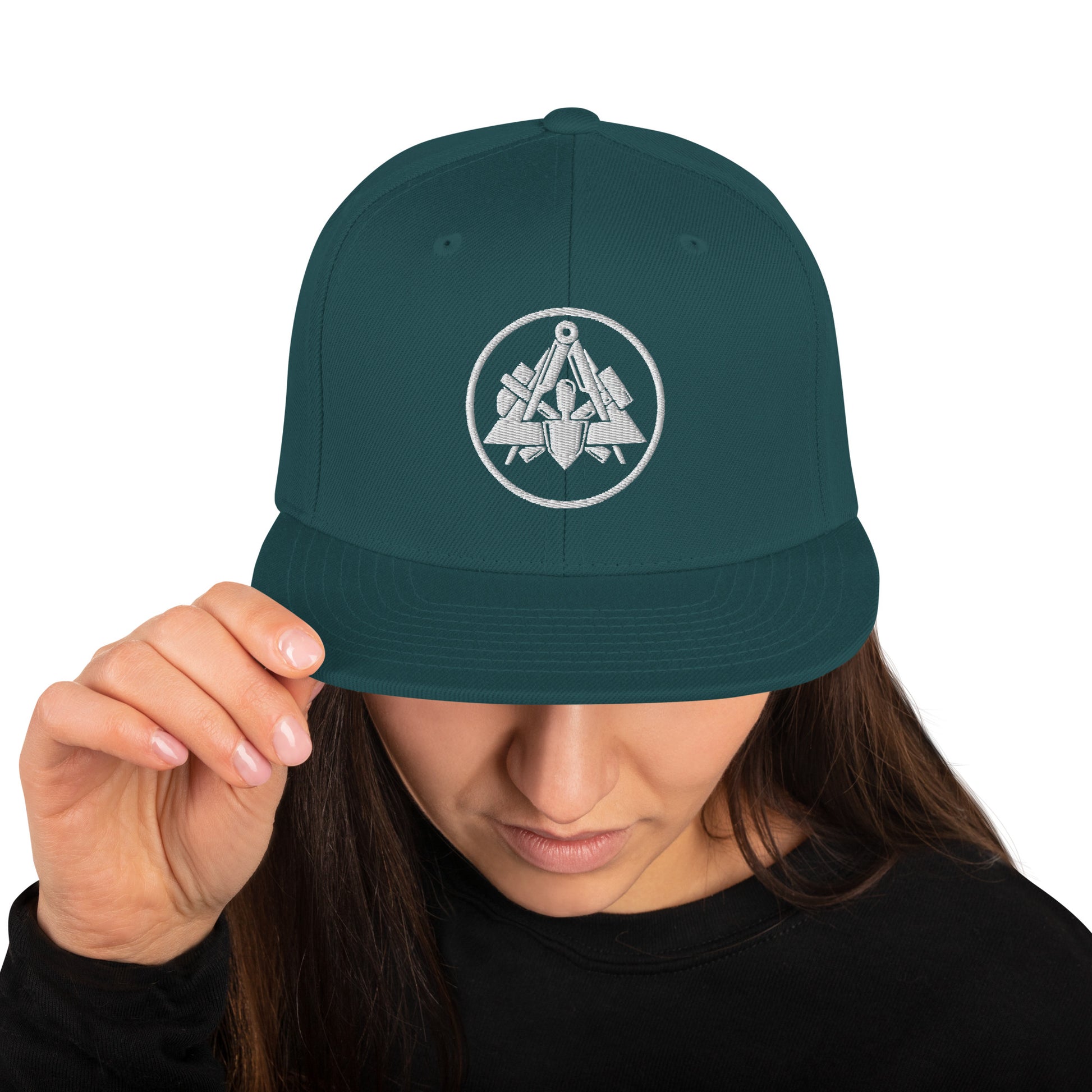 Snapback-Cap "Maurer" bestickt Fichte