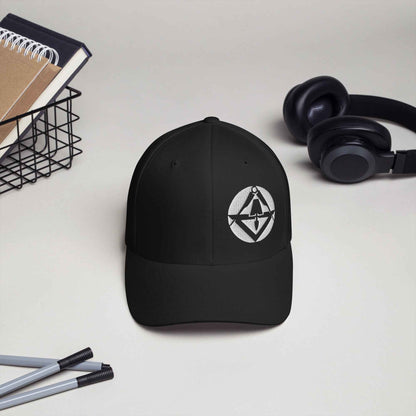 Cord-Cap "Stuckateur" (bestickt) Schwarz