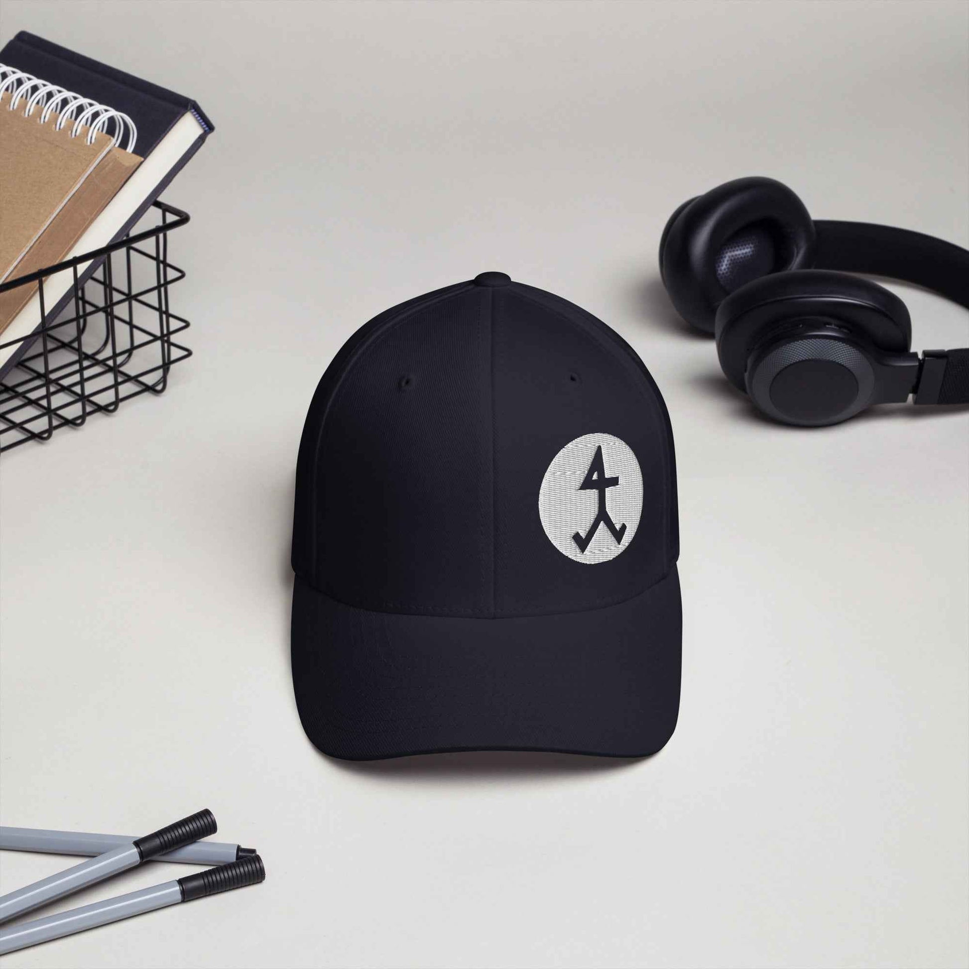 Cord-Cap "Steinmetz" (bestickt) Dunkles Navy