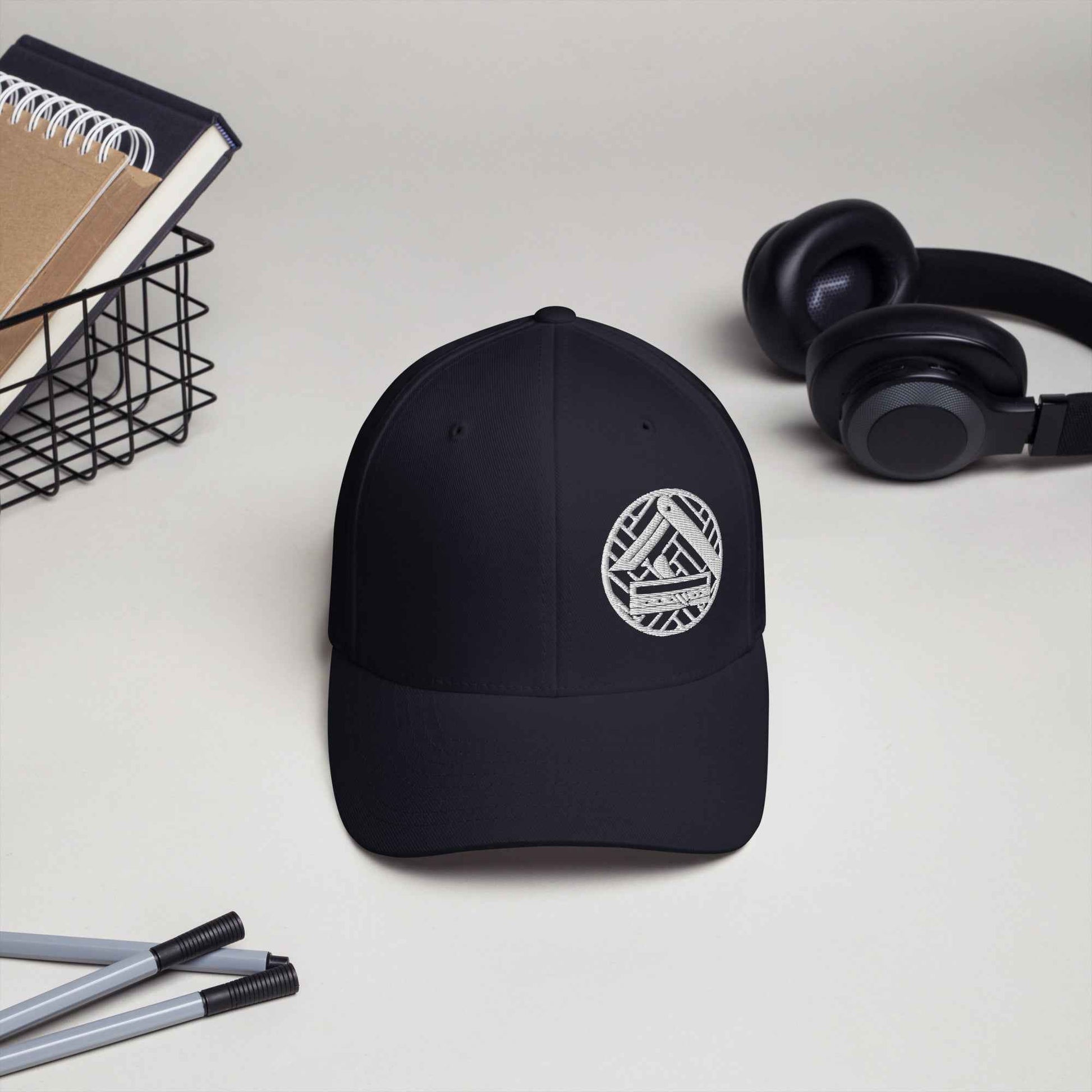 Cord-Cap "Parkettleger" (bestickt) Dunkles Navy