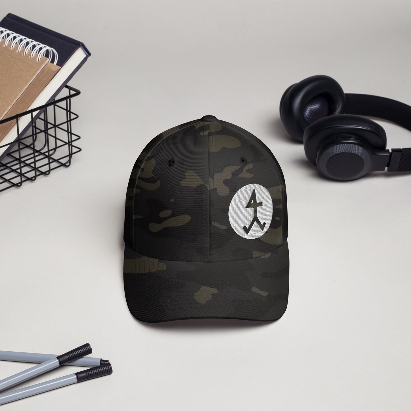 Cord-Cap "Steinmetz" (bestickt) Multicam Black