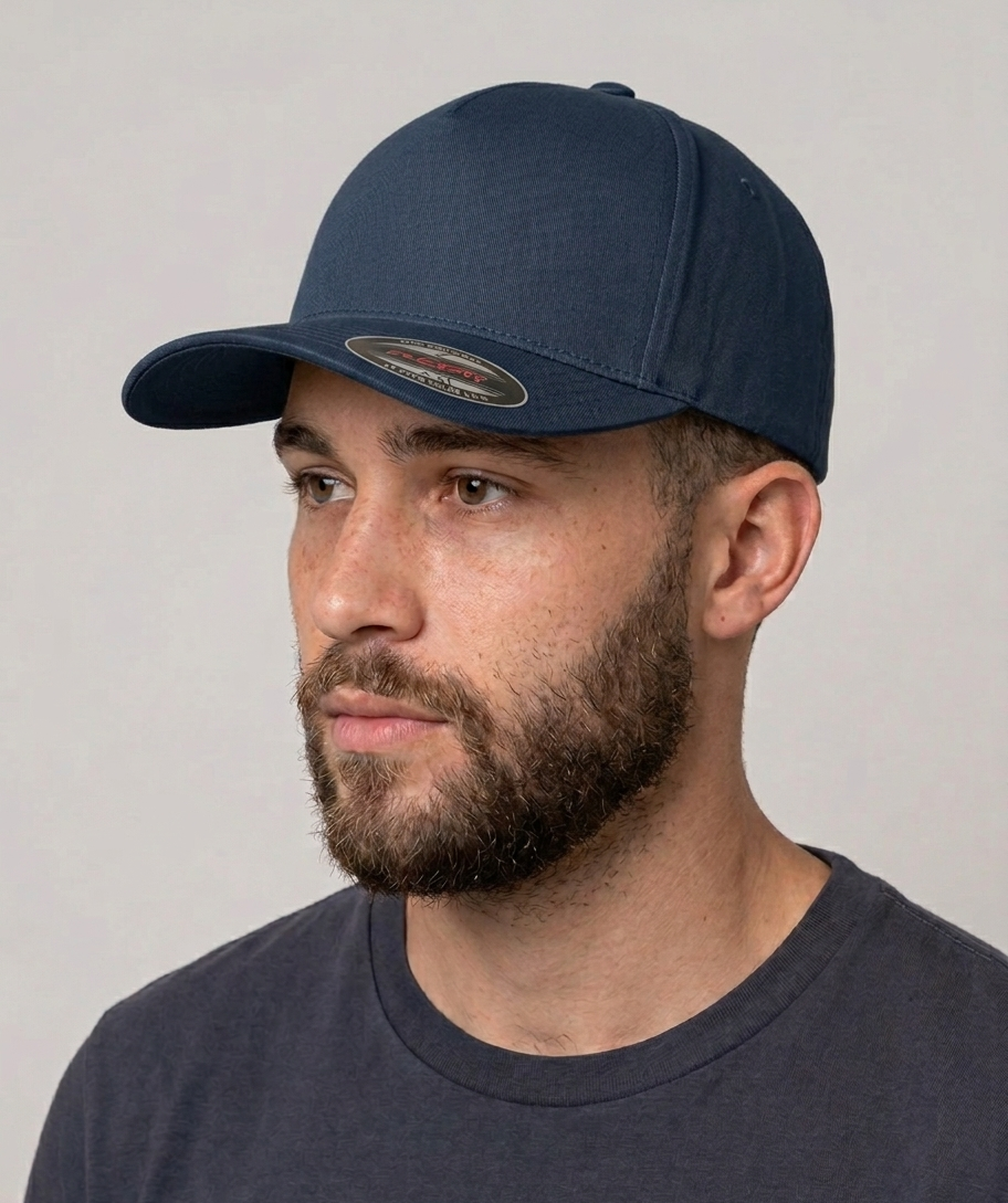 Classic Flexfit Cap mit deinem Logo/Design Navy Flexfit Cap {{ color }}