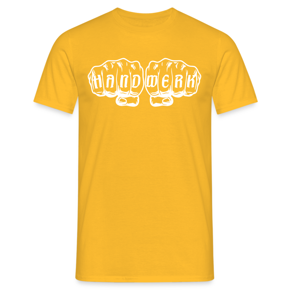 3er Pack "Handwerk" -7% Gelb Männer T-Shirt