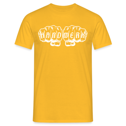 3er Pack "Handwerk" -7% Gelb Männer T-Shirt