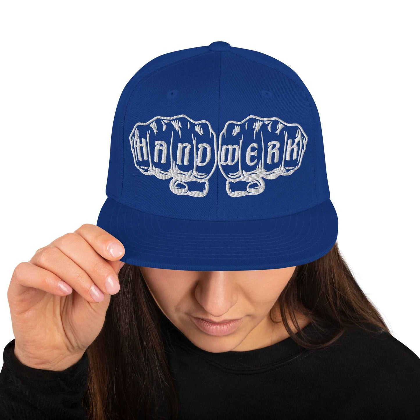 Snapback-Cap "Handwerk" bestickt Königsblau {{ color }}