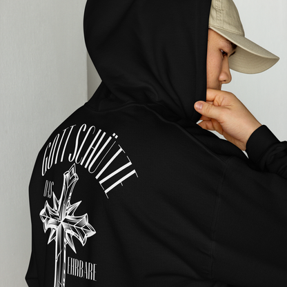 Unisex Hoodie "Ehrbare Handwerk" Schwarz S {{ color }}